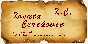 Košuta Čereković vizit kartica